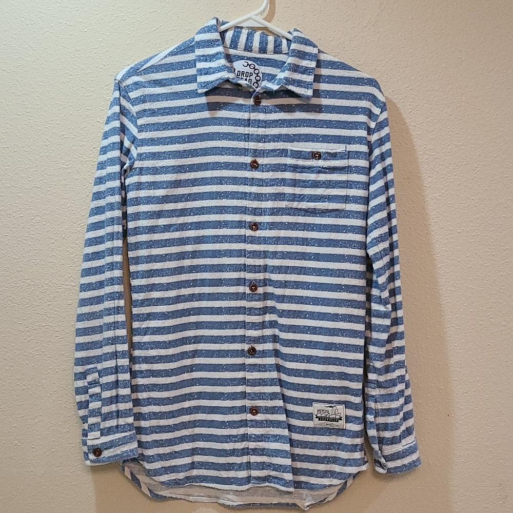 Drop Dead Harvard Button Down Shirt Mens Guys XS